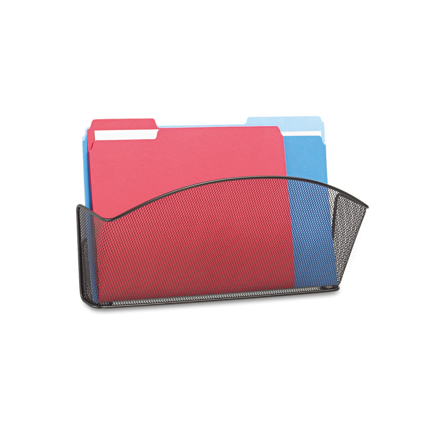 Safco 5653BL Onyx Mesh Wall Pocket - Black