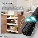 NECILO 800mm Bottom Mount Concealed Drawer Runners 120 kg Full Extension view 4