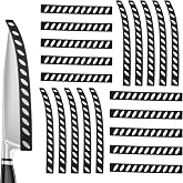 20 Pack Safety Knife Cover Sleeves Knives Edge Guard Blade Protector Universal Kitchen Knife Sheath Blade Cover for Kitchen Knives Chef Bread Utility Paring Black 2 Sizes PP Material