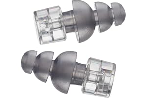 Etymotic Research ER20XS High-Fidelity Earplugs (Concerts, Musicians, Airplanes, Motorcycles, Sensitivity and Universal Hearing Protection) - Standard, Clear Stem/Frost Tips (4 Piece Set)