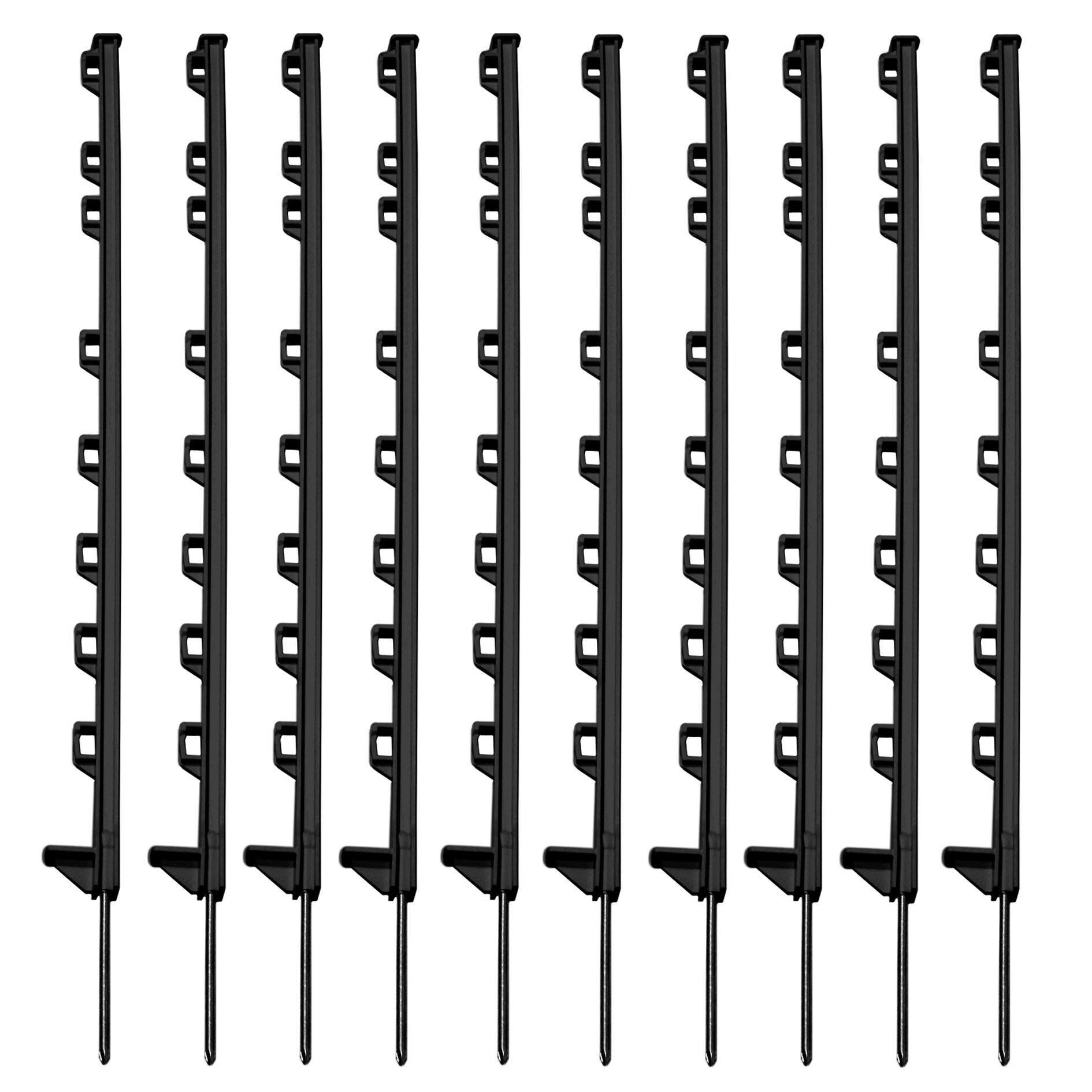 Fi-Shock 40-218R Poly Post, 84 cm - Black, Pack of 10