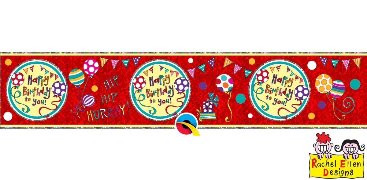 Rachel Ellen Happy Birthday Wow Foil Banner