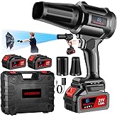 Electric Cordless Leaf Blower with 2 X 3.0Ah Batteries and Charger Included, 300000RPM Handheld Leaf Blower, Violent Leafs Blower for Lawn Care, Garage, Patio, Car