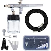 Master Airbrush S68 Precision Dual-Action Siphon Feed Airbrush Gun, Hose | 0.35mm Tip, 3/4 oz Bottle, Cup &amp; 6 Foot Hose - Air Brush Gun for Painting, Aerografo Artwork, Auto, Hobby &amp; Cake