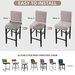 YISUN Waterproof Bar Stool Covers, Stretch Pub
