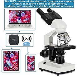 FULENIAO Binocular Compound Microscope, 40X-5000X