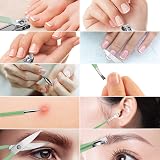 Keiby Citom Manicure Set 10pcs Professional Nail Clippers Kit Green Stainless view 6