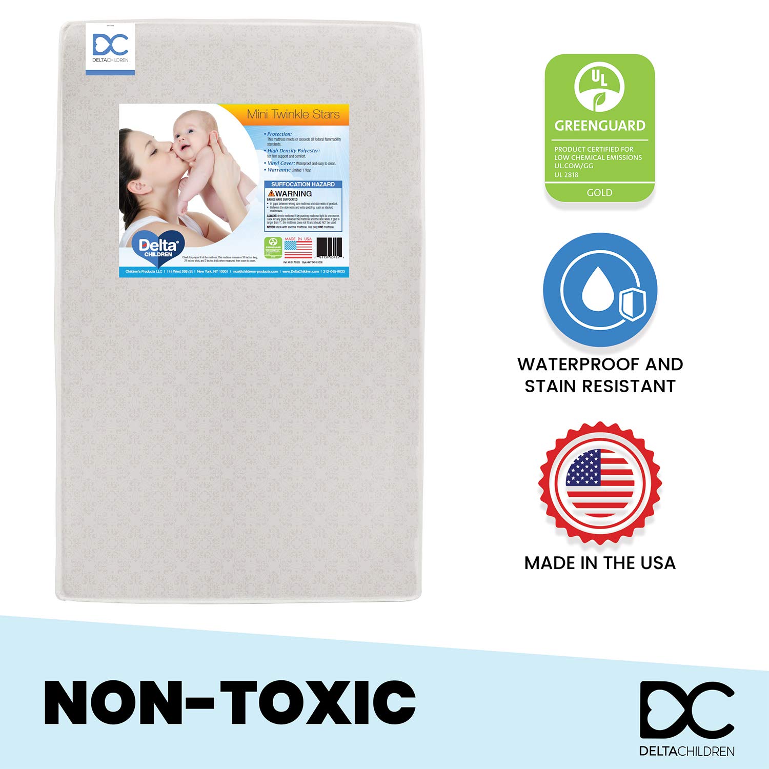 3 inch crib mattress