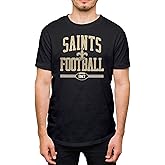 Hybrid Sports NFL - New Orleans Saints - Football Arch - Men's and Women's Short Sleeve T-Shirt - Size 2 X-Large New Orleans Saints - Black