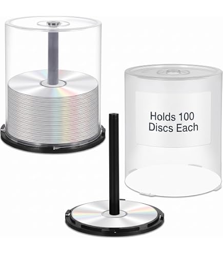Amazon.com: DOITOOL CD/DVD Cake Box Spindle, 2Pack Empty DVD