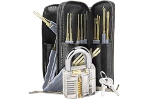 Professional Picking Practice Tool Set Multitools Kit with Practice Tools for Beginners & Pros for Fidget, Stress Relief & Sk
