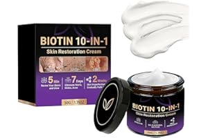 10-in-1 Skin Restoration Cream – 2026 New Biotin Moisturizer with Natural Ingredients, Daily Face & Body Lotion for Dryness, 