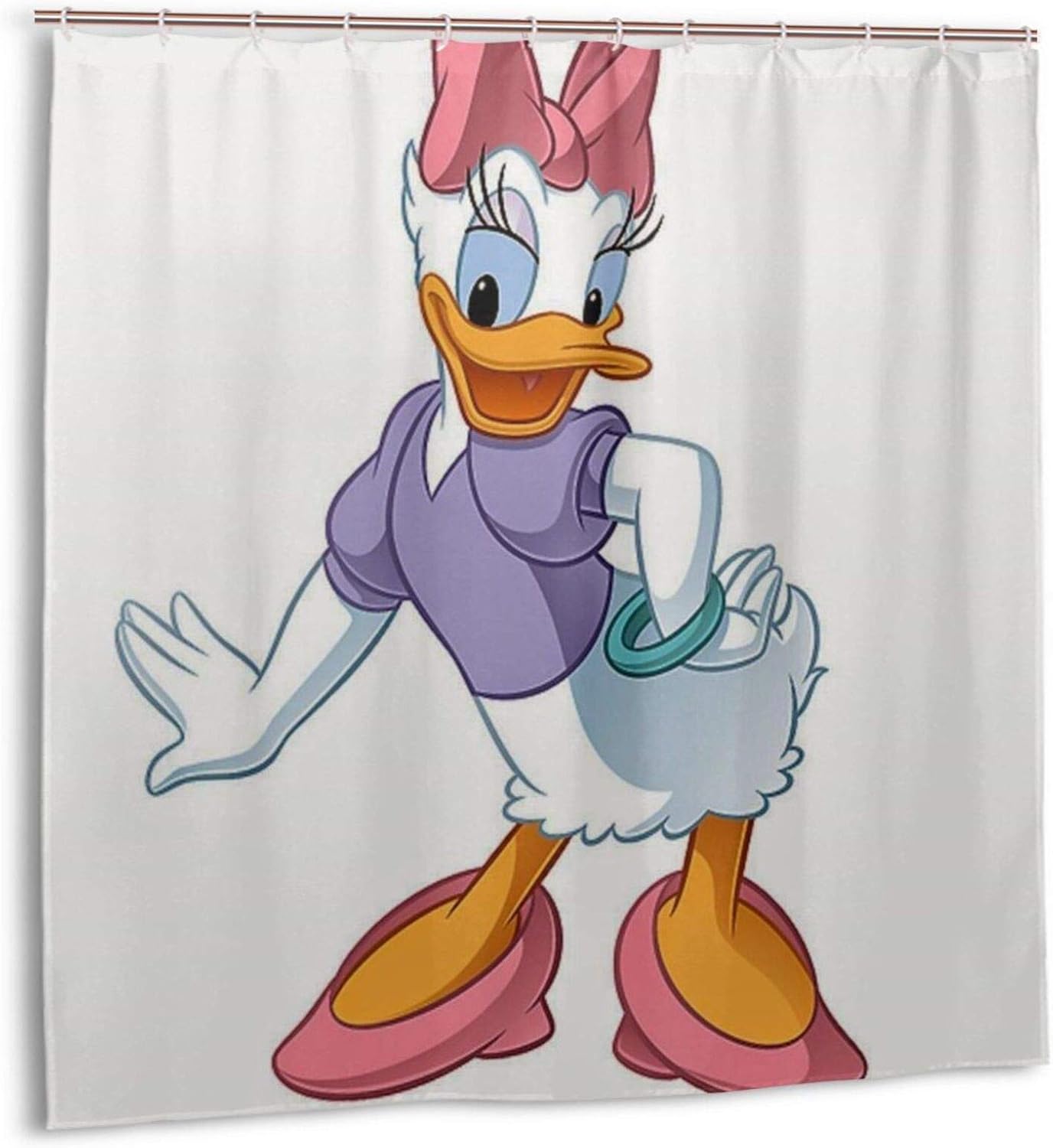 Amazon Co Jp ドナルドダックのガールフレンドの壁紙3 シャワーカーテン 防カビ 防水 軽量 速乾 取付簡単 おしゃれ かわいい 遮光 浴室カーテン 1x1cm ホーム キッチン