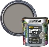 Ronseal Slate Garden Paint 2.5 Litre High Solid Rainproof
