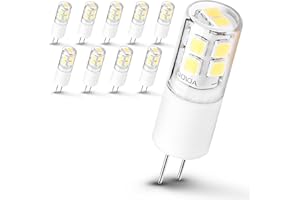 Ziomitus G4 T3 LED RV Camper Trailer Bulbs 3W 12V, G4 20W 30W Halogen Equivalent,6000k Bright Daylight White,Low Voltage G4 JC Bi-Pin Bulbs for Landscape Deck Stair Step Path Lighting,300 LM,(10Pack)