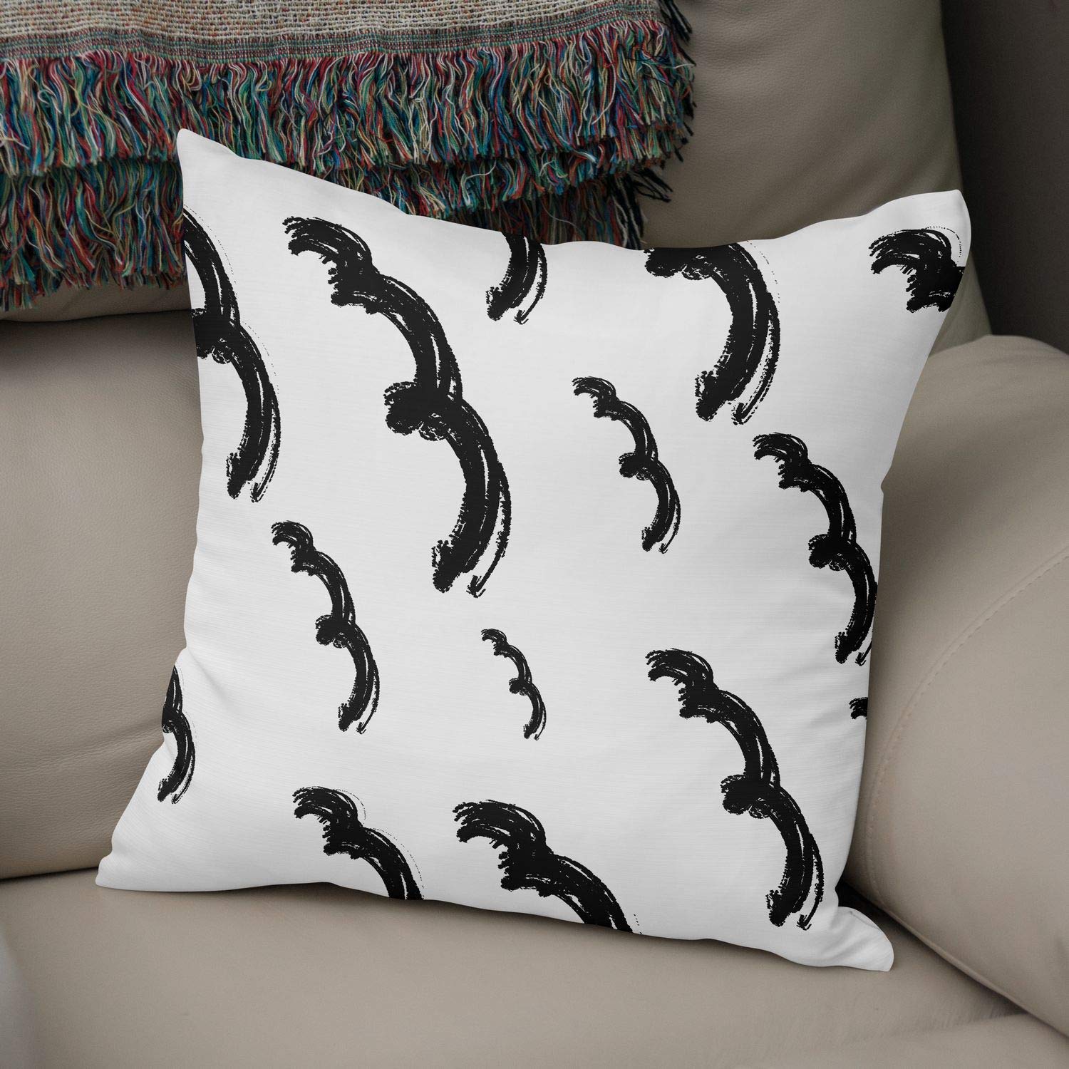 Bonamaison Decorative Cushion Cover Random Pattern, Throw Pillow Covers, Home Decorative Pillowcases for Livingroom, Sofa, Bedroom, Size:43X43 Cm - Designed and Manufactured in Turkey