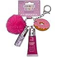 iscream Sprinkle Donut Keychain Strawberry Scented Lip Gloss & Vanilla Scented Lip Oil Set