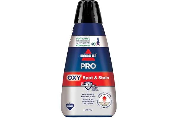 BISSELL Professional Spot and Stain Plus OXY Cleaning Formula for Portable Carpet and Upholstery Cleaners, 32oz, Car Auto Det