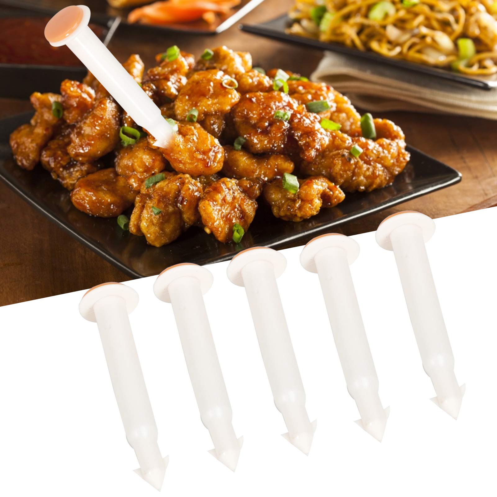 BORDSTRACT 20pcs Pop Up Turkey Timer Turkey Pop Up Timer Pop Up Poultry Thermometer, Plastic Disposable Temperature Meter for Oven Cooking Poultry Turkey Chicken Meat Beef