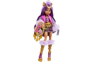 Monster High Monster Fest Doll, Clawdeen Wolf with Glam Outfit & Festival Themed Accessories Like Snacks, Band Poster, Statement Bag & More
