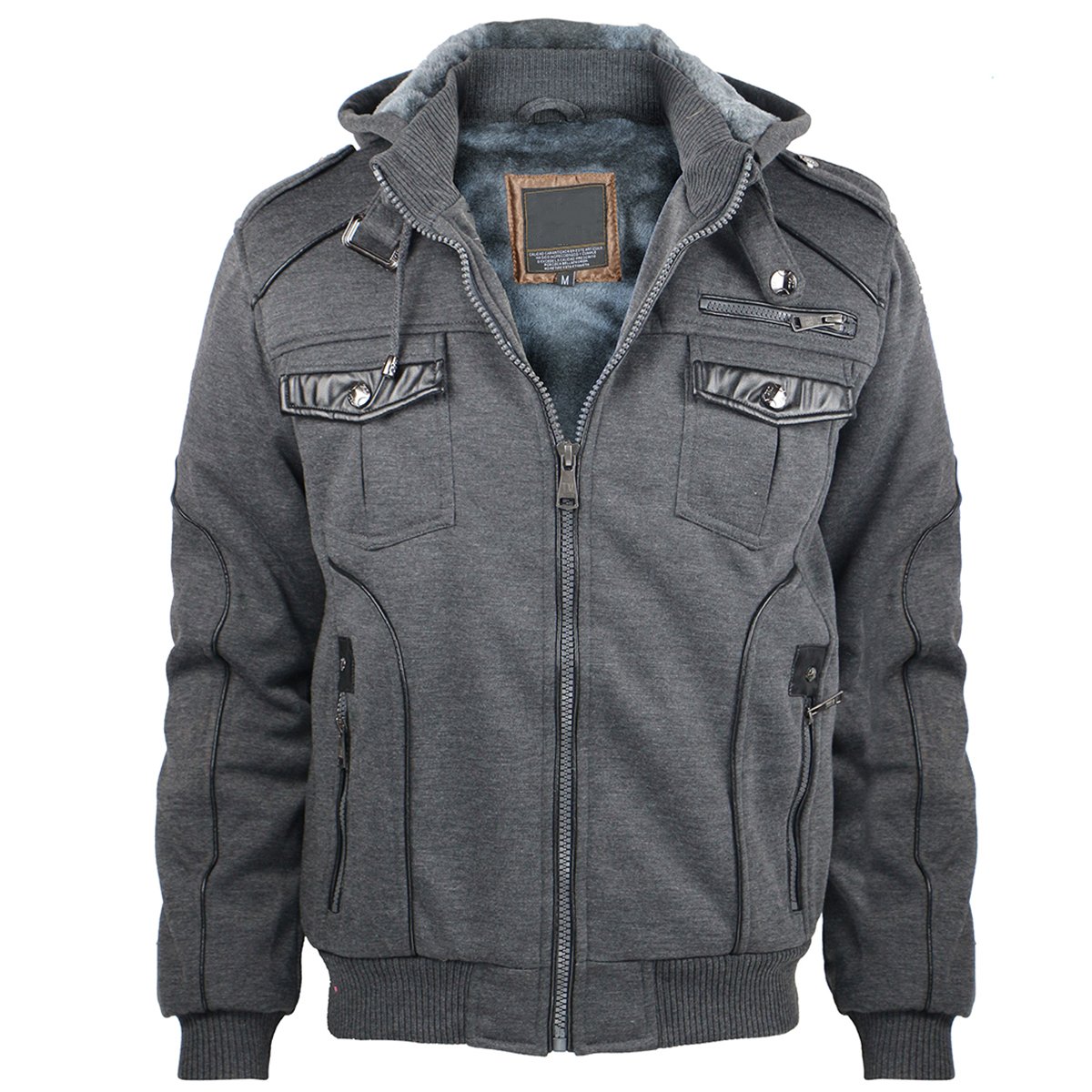 Buy Eurogarment Mens Heavy Sherpa Lined Fleece Hoodie for Men Full Zip