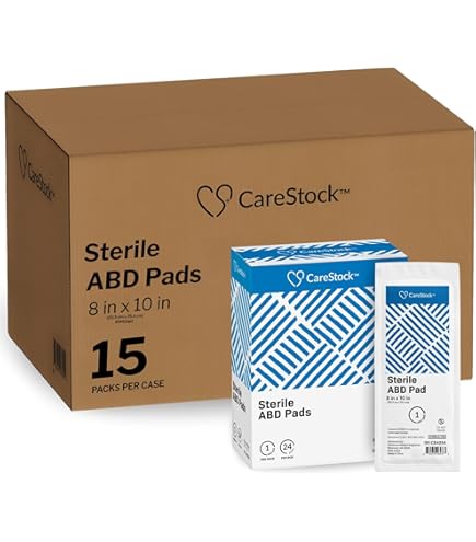 Amazon.com: Medline Sterile Abdominal Pads, 8 in x 10 in (360/case