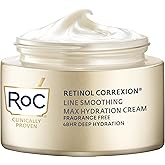 RoC Retinol Correxion Max Hydration Anti-Aging Daily Face Moisturizer with Hyaluronic Acid, Fragrance-Free, Oil Free Skin Care, 1.7 Ounces (Packaging May Vary)