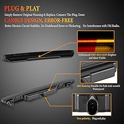 POPMOTORZ 4PCS Amber Smoked Lens Fender LED Side