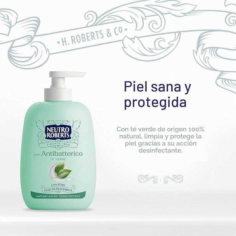 Sapone Liquido Con Antibatterico Te'' Verde Azione Igienizzante Dispenser200 Ml' — foto 2 de 7