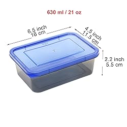 Youngever 9 Sets Thick Bento Lunch Box, Meal Prep