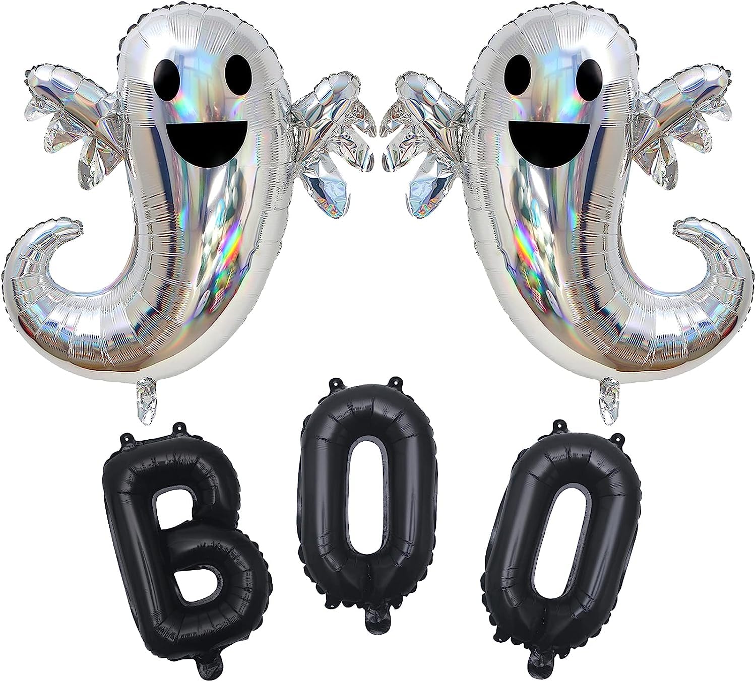 Halloween Balloons Party Decorations 38In Boo Balloons Large Ghost Foil Balloons for Halloween Party Decor