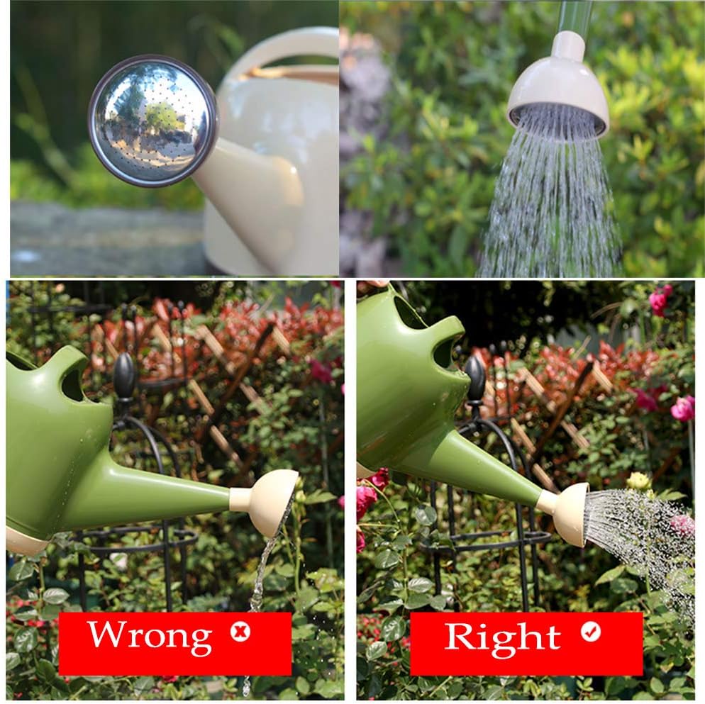WAQIA Watering Can 1 Gallon with Sprinkler Head, Plant Watering Can for Indoor Outdoor House Plant, Plastic, Long Spout : Garden & Outdoor