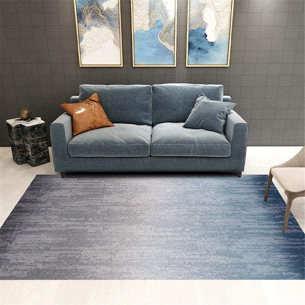 Amazon.de Kunsen tepich Teppich blau grau rechteck