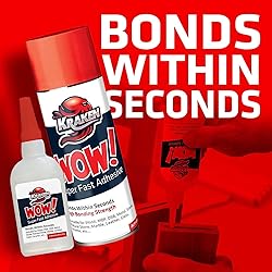 Kraken Bond WOW! CA Glue (6x1.75 oz.) with Spray