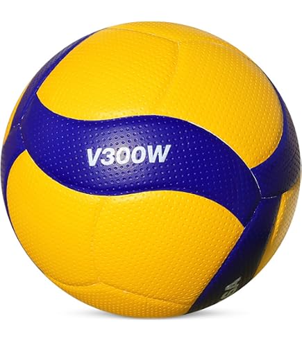 Mikasa V330W, Competition Club Indoor Game Volleyball, Blue/Yellow