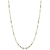 Kooljewelry 14k Solid Yellow Gold 1.9 mm Mirror Link Chain Necklace (16, 18, 20, 22, 24 or 30 inch)