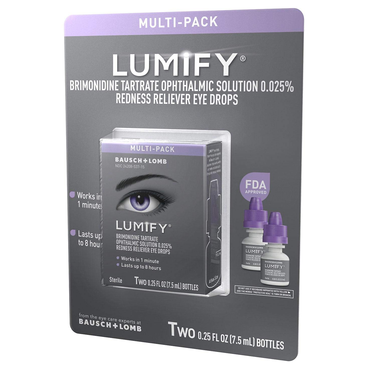 Lumify, Eye Drops, 7.5 mL (Pack of 2)