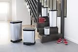 Curver Metal Effect 70% Recycled Kitchen Pedal Bin 50 L Silver view 7