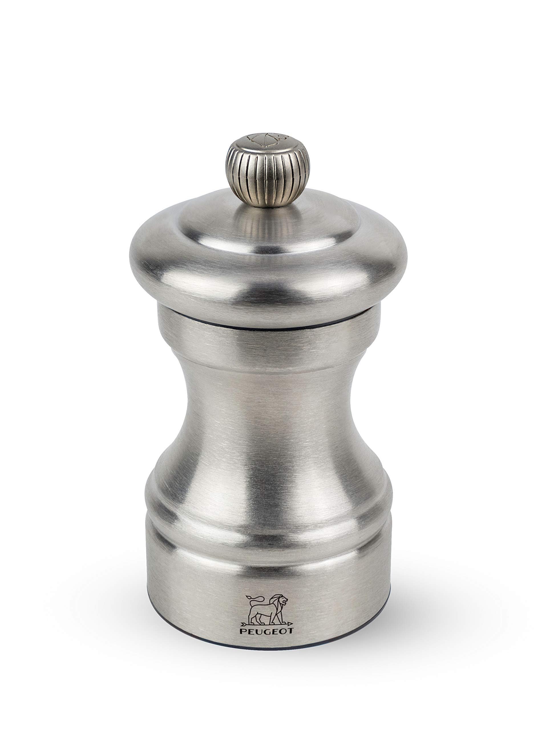 PEUGEOT - Bistro Chef 10 cm Salt Mill - Classic Grind System - Stainless Steel - Lifetime Guaranteed Mechanism - Made In France