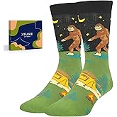 Zmart Space Socks - Bigfoot Socks, Sasquatch, Alien & UFO Gifts for Alien Enthusiasts