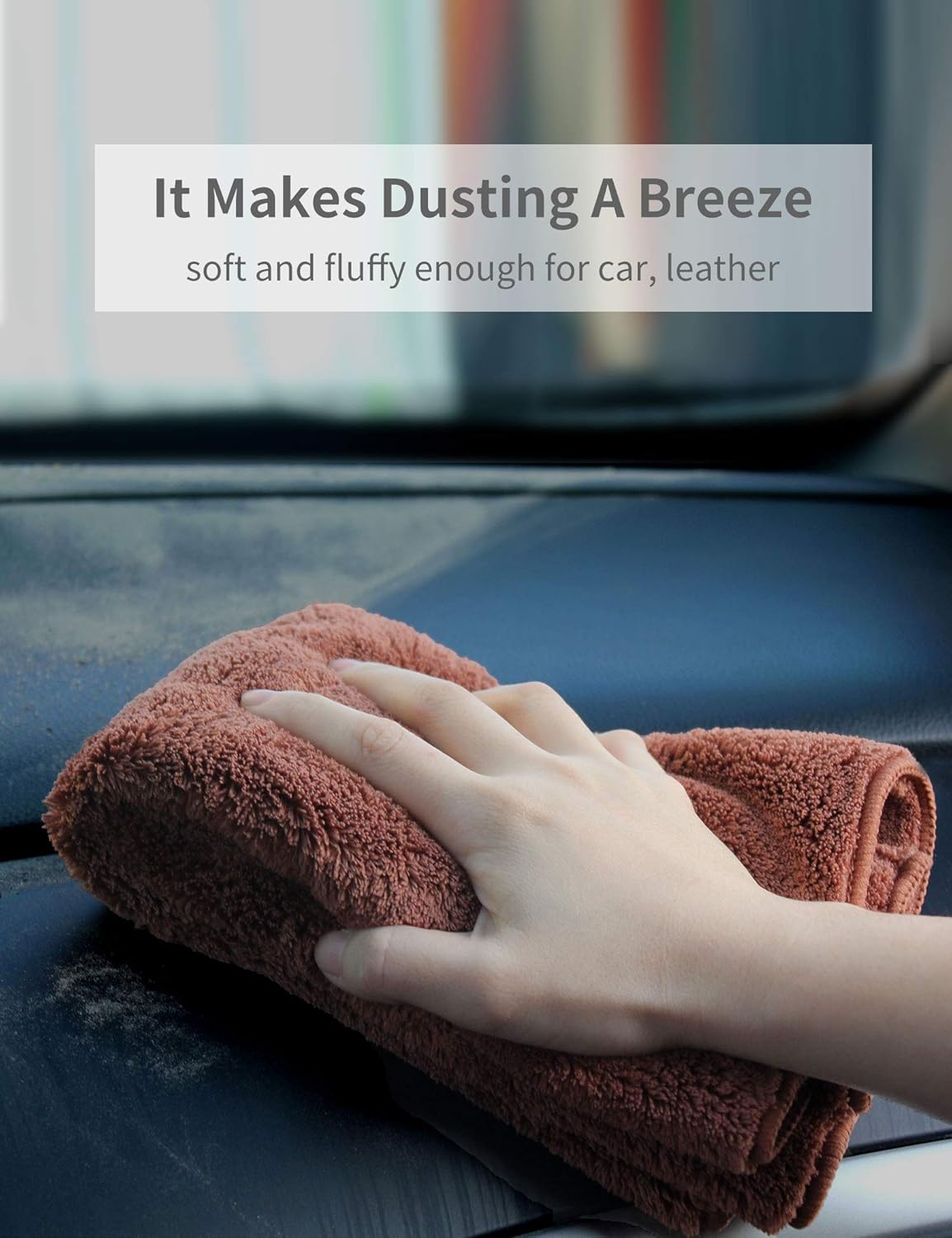 6PCS Micro Fiber Car Towels for Drying-Microfiber Rags for Cleaning, Thick Microfiber Cleaning Cloths for Detailing, Large Dust Cloths for Stainless Steel, Cleaning Rags for House, Leather-16'' x 16'': Kitchen & Dining