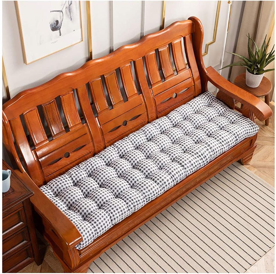 wangk Garden Bench CushionIndoor Outdoor Cushions for Bench, Thick
