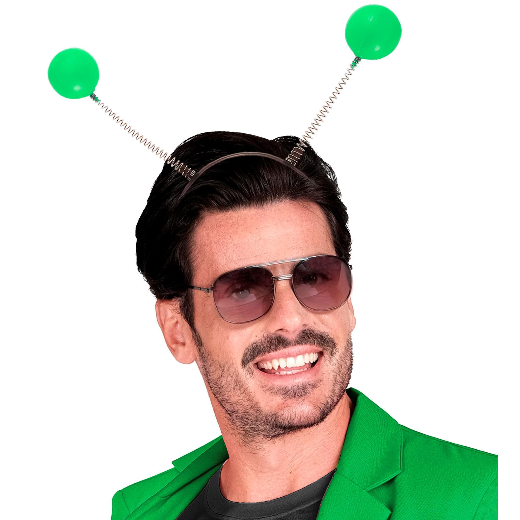 Green Antenna Headbands Job Theme Hats Caps & Headwear for Fancy Dress Costumes Accessory