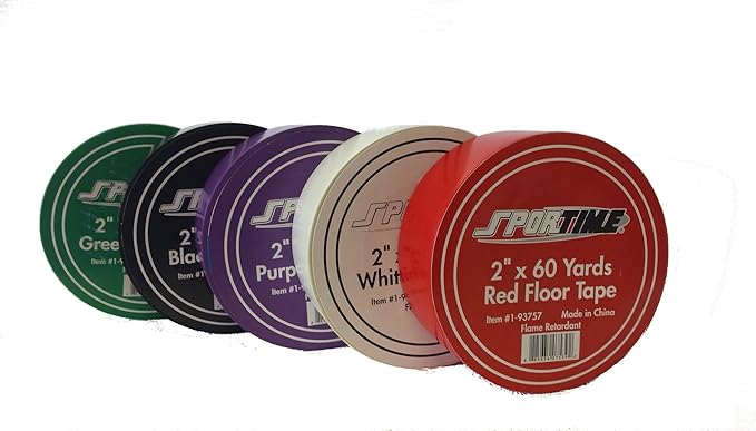 Amazon Com School Specialty Vinyl Gym Floor Tape 2 Inch X 60