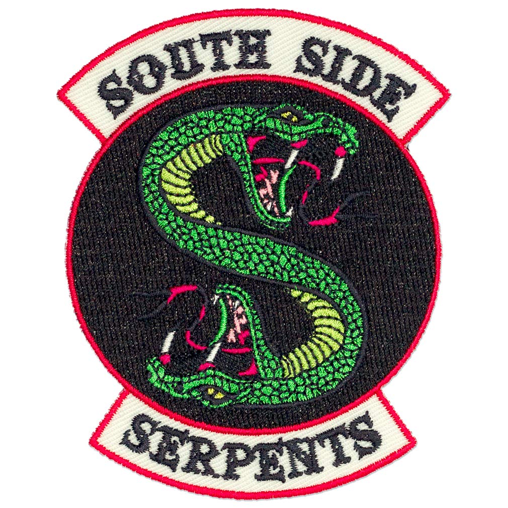 Ata-Boy Riverdale Television Show Southside Serpents 3" Full Color Embroidery Iron-On Patch