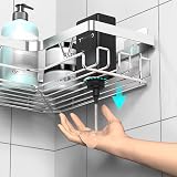 KEGII Corner Shower Caddy Stainless Steel no drill Adhesive Shower Storage Rack view 6