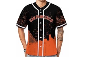 JH3DBF Baseball City Jerseys Sports Fans Shirts Clothing for Fans Men Gifts Printing S-2XL