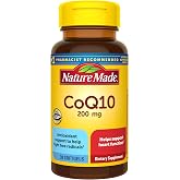 Nature Made CoQ10 200mg Softgels for Heart Health Support, 30 Softgels | Co Q 10 Supplement for Women and Men, Dietary Supplement that Provides Antioxidant Support, 30 Day Supply