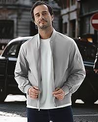 WULFUL Men's Bomber Jacket Lightweight Casual