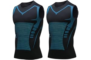 Lakemesure V Boost V2 Compression Shirt Men, Muscle-Shaping & Posture Support Sleeveless Tank, Quick-Dry for Gym & Daily Wear